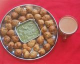A picture of step 4 of Monsoon Special Methi Gota/pakoda.