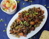 A picture of step 5 of Bhindi Aloo Ki Sabzi.