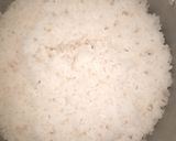 A picture of step 3 of White rice, beans with dried fish stew.