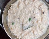 A picture of step 4 of Curd rice.
