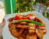 Foto langkah ke 7 dari resep Udang asam manis pedas.