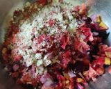 A picture of step 2 of Instant mix veg bread Besan sooji toast.