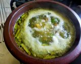 A picture of step 1 of Cluster Beans Muthia in Gravy.