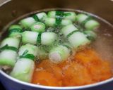 Hình bước làm 4 của món Canh BÍ ĐAO cuộn tôm thịt