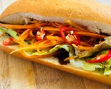 Hình bước làm 1 của món Bánh Mì Chay Kẹp Rau Củ Đơn Giản