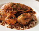 Foto del paso 7 de la receta: Conejo con Gambas