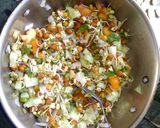 A picture of step 2 of Sprouts with mango juice.
