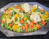 A picture of step 2 of Chicken and vegetable soup with semolina dumplings.