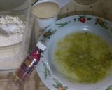 A picture of step 1 of Sponge lemon cake#festivecontest#Mombasa.
