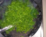 A picture of step 4 of Dill leaves sabji(shepu chi bhaji).