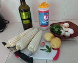 Foto del paso 1 de la receta: Elotes con papa y champiñones