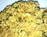 A picture of step 5 of Khageena (Spicy scrambled eggs).