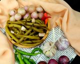 عکس مرحله 2 از دستور ترشی لوبیا سبز و پیاز solmaz