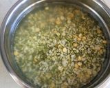 A picture of step 1 of Green Moong Dal Palak Paneer Uttapam/Savory Moong Pancake With Spinach and Paneer.