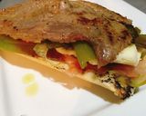 A picture of step 5 of The Best Sandwich in the World! Ribeye with Green Peppers.