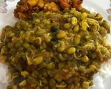 A picture of step 11 of Sprouted Green Gram (Moong) Curry.