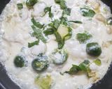 Foto del paso 6 de la receta: Repollitos de Bruselas y Hongos🍄🍄🍄en Crema