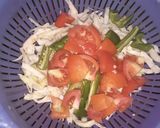 A picture of step 2 of Garlic Noodles.
