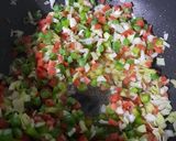A picture of step 3 of Hot N Sour Soup.