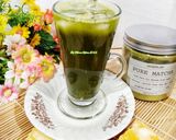 Foto langkah ke 3 dari resep Es Matcha Gula Batu.