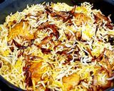 A picture of step 13 of Egg Biryani.