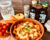 A picture of step 11 of Orecchiette Pugliesi with Mushroom and Sausage Ragù.
