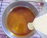 A picture of step 8 of Flan Napolitano.
