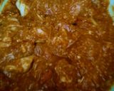 A picture of step 1 of Aloo goshat.
