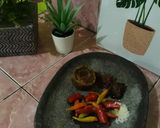Foto langkah ke 2 dari resep Rujak kangkung sambel asem.