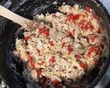Une image de l'étape 8 de Couronne de céréales à la ricotta,poivrons rouges grillés et pancetta corse.
