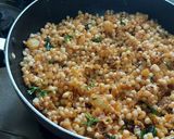 A picture of step 5 of Spicy red chilli powder sabudana khichadi.
