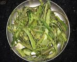 A picture of step 1 of Ridge gourd (Turai) Sabji.