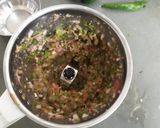 A picture of step 4 of Salsa stuffed Corn Tamales.