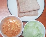 Foto langkah ke 1 dari resep Tuna Egg Mayo Sandwich (low-carbs).