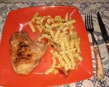 Foto del paso 1 de la receta: Fideos con pollo y huevo