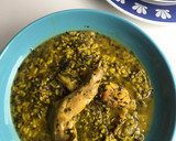 Foto del paso 9 de la receta: Arroz caldoso de pollo y conejo, con espinacas y alcachofas