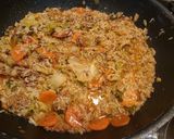 A picture of step 5 of Sautéed Mince Beef with Rice And Vegetables.
