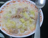 高麗菜肉羹粥的食譜步驟2照片