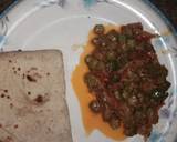 Masala bhindi with chapati recipe step 11 photo