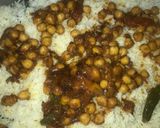 A picture of step 4 of Chana biryani.