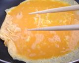 A picture of step 7 of Japanese Omurice! *Rice with Omelette*.