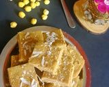 A picture of step 4 of Roasted Gram Burfi.