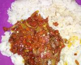 A picture of step 2 of Yam balls.