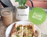 Foto langkah ke 5 dari resep Roti Bakar Pisang Matcha.