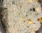 Foto del paso 2 de la receta: Pastel de espinaca, acelga y coliflor gratinado con salsa blanca y queso mozzarella
