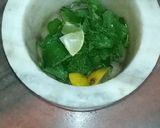 A picture of step 1 of Shikanji / Masala Shikanji.