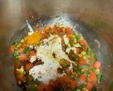 A picture of step 6 of Shahi Moti Pulav.