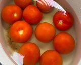 A picture of step 1 of Fruity Gazpacho inspired in Paris.