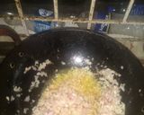 A picture of step 1 of Aloo Matar.