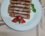 Foto langkah ke 6 dari resep Dadar Gulung Cokelat Isi Fla.